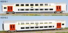 43019 LS Models Set of 2 Doubledeck passenger cars type M6